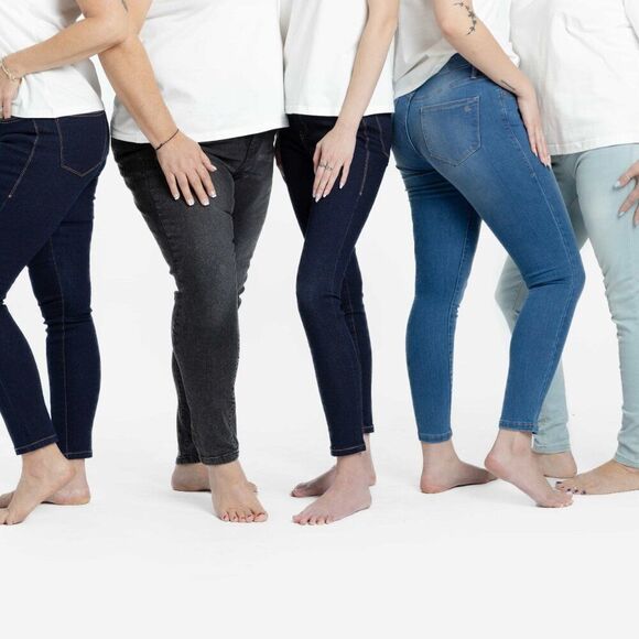 NEW Lularoe Skinny Denim Dark Blue Wash Slimming Panel Stretch Comfy NWT - Picture 4 of 4